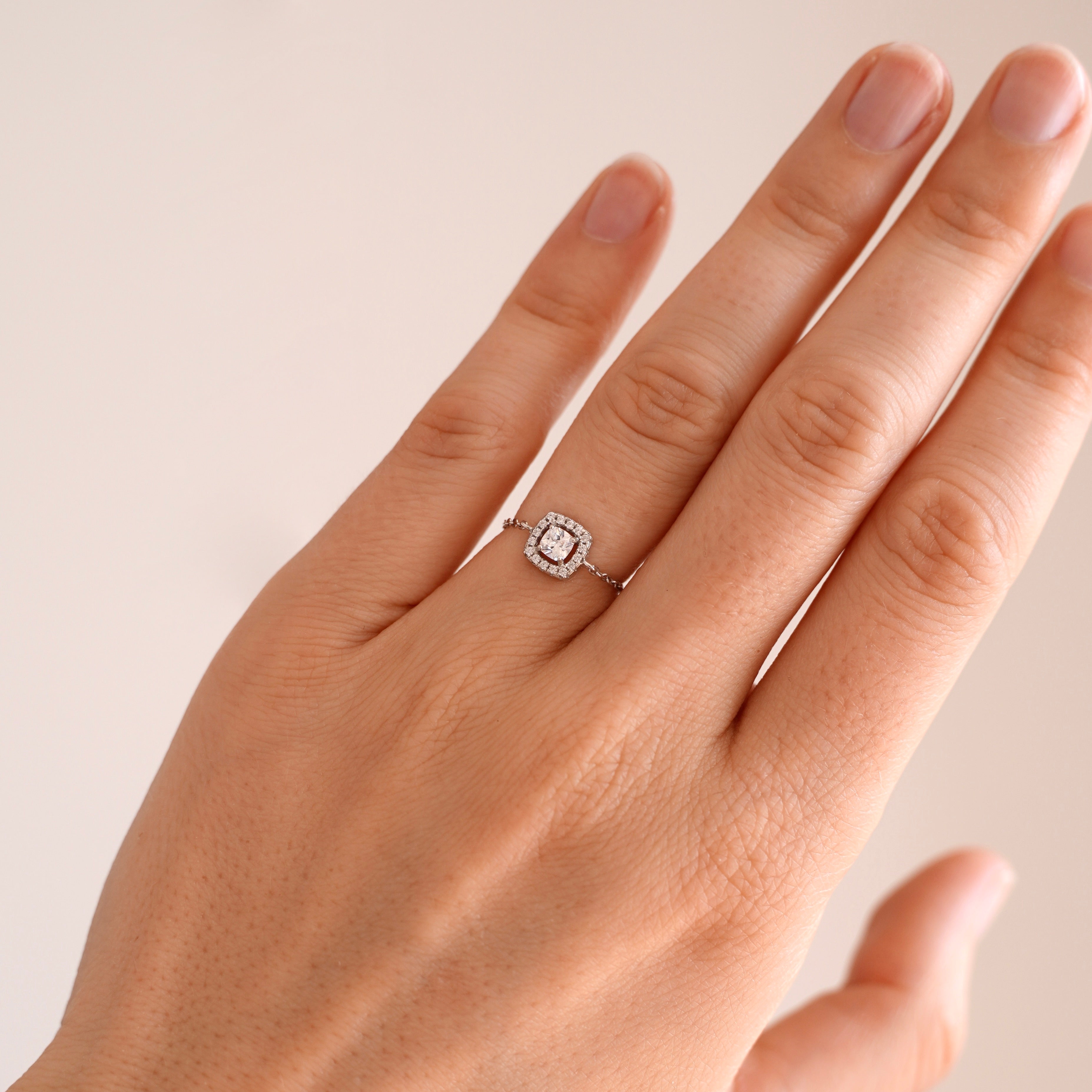Bague Chaine Ice Cube