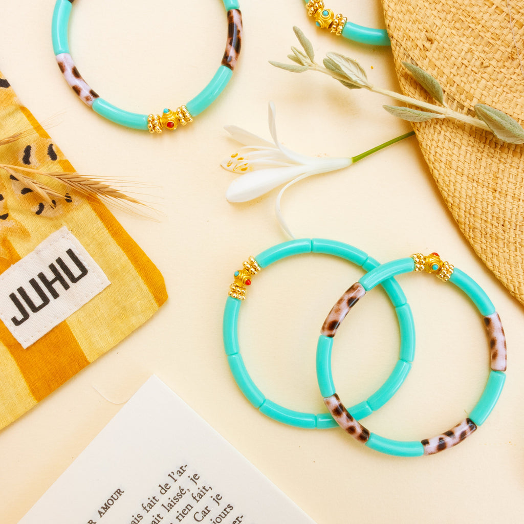 Pulseras Mini Léo - Aqua