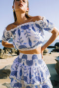 Jenna Top - Blue Embroidery