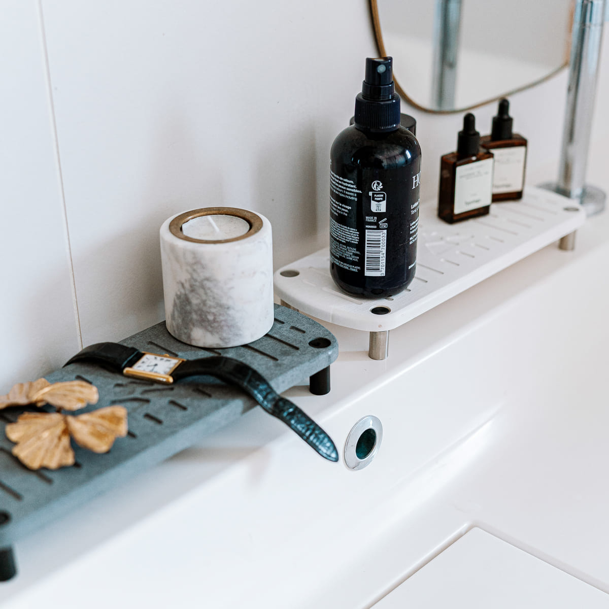 Lot De 2 Porte Accessoires En Pierre De Diatomite