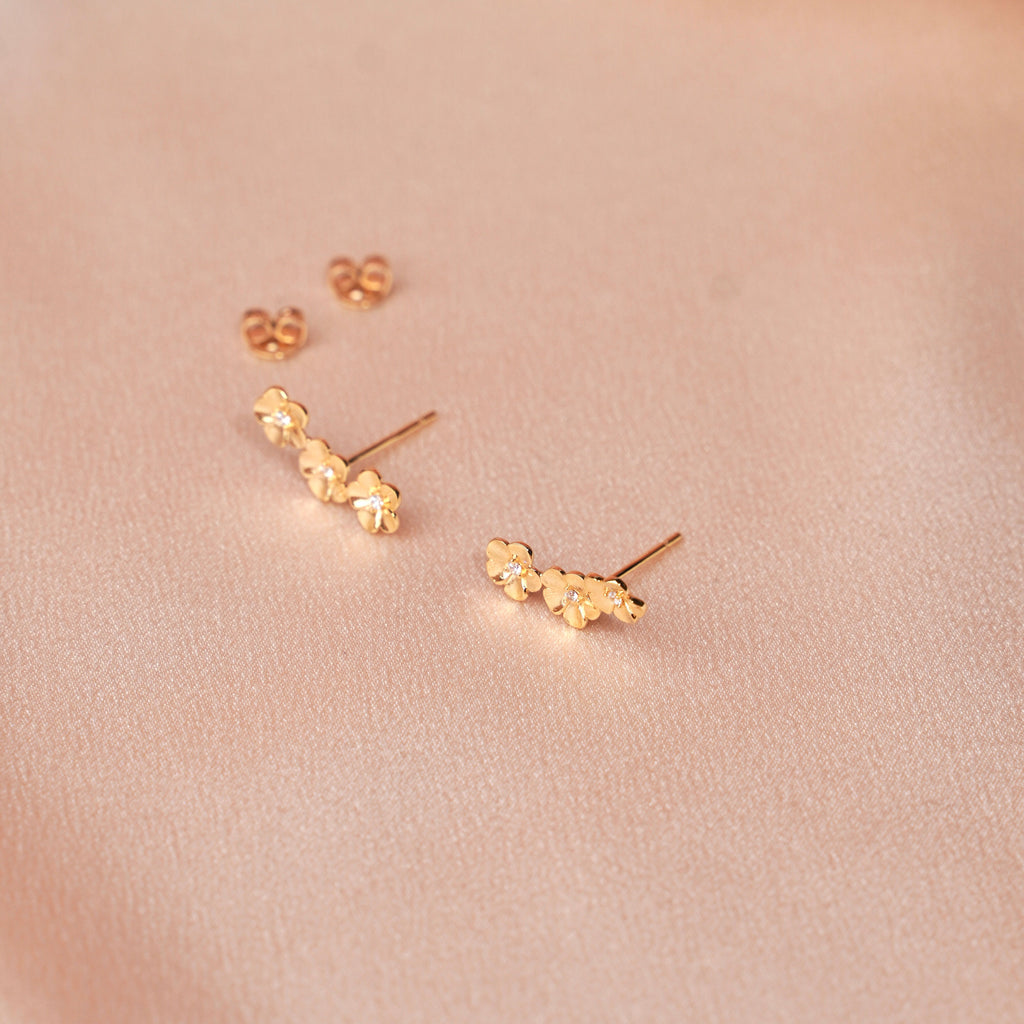 Pendientes de flores