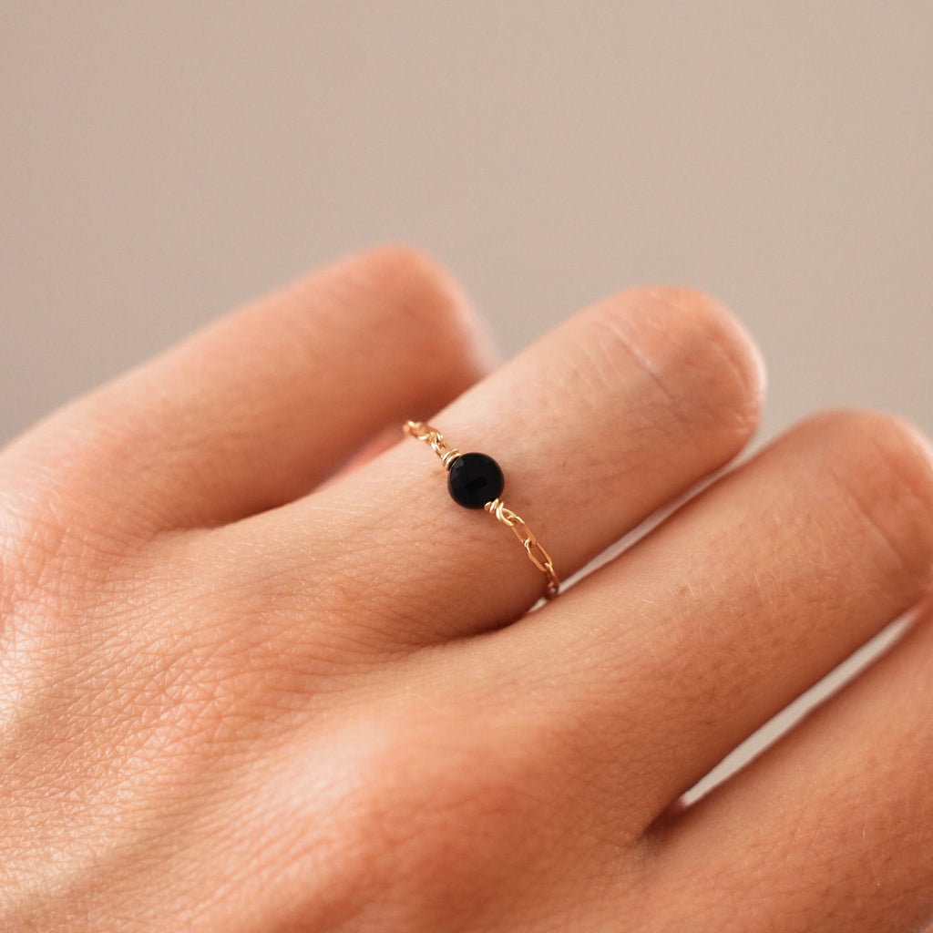 Onyx Chain Ring