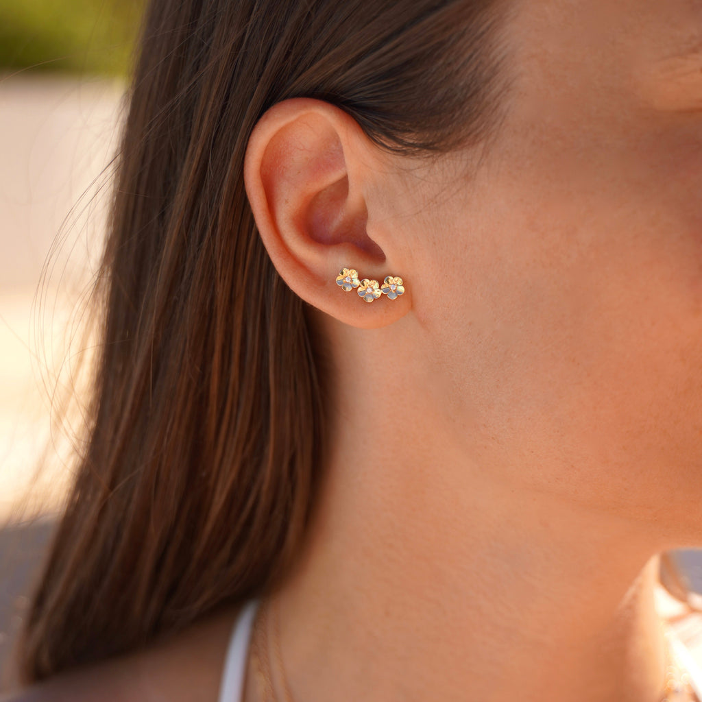 Pendientes de flores
