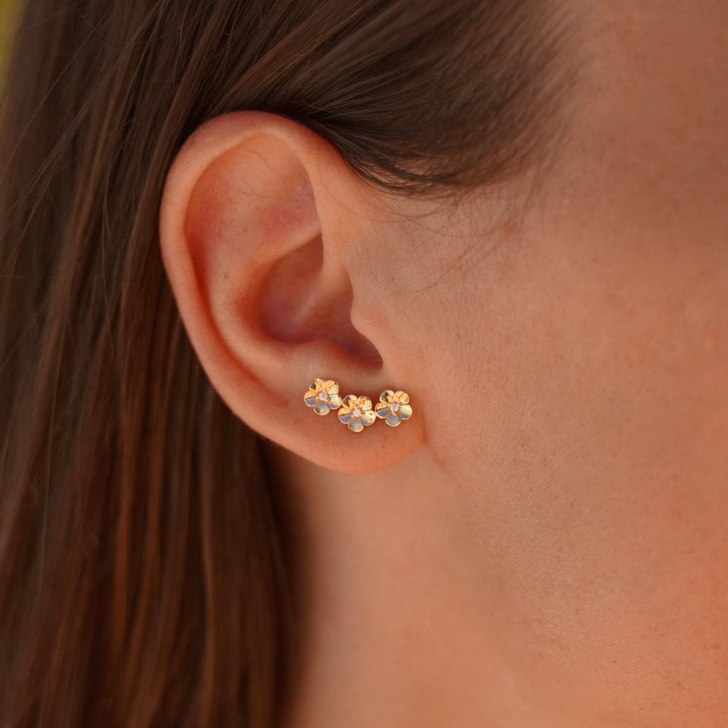 Pendientes de flores