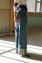 Raw Turn-Up Jeans