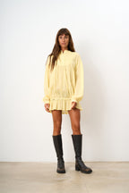 Mini Robe/Chemise Puff Yellow
