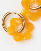 Boucles D'Oreilles Baby Fleurette - Abricot