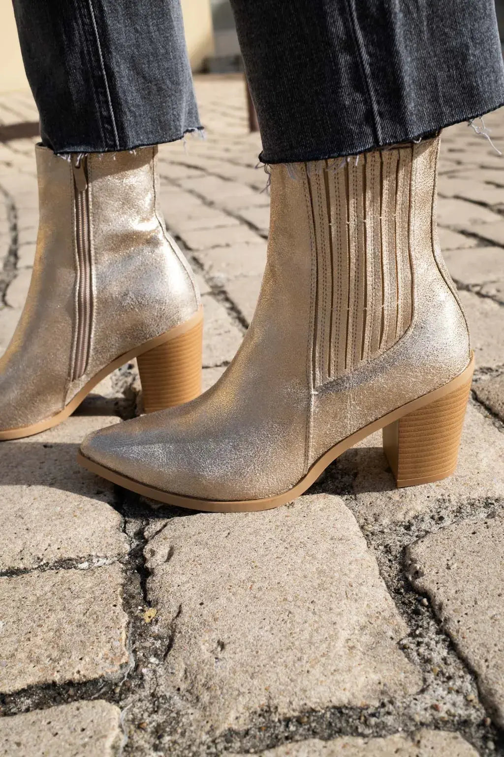 Botines Paris - Dorados