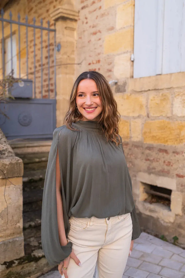 Blusa Stella Caqui