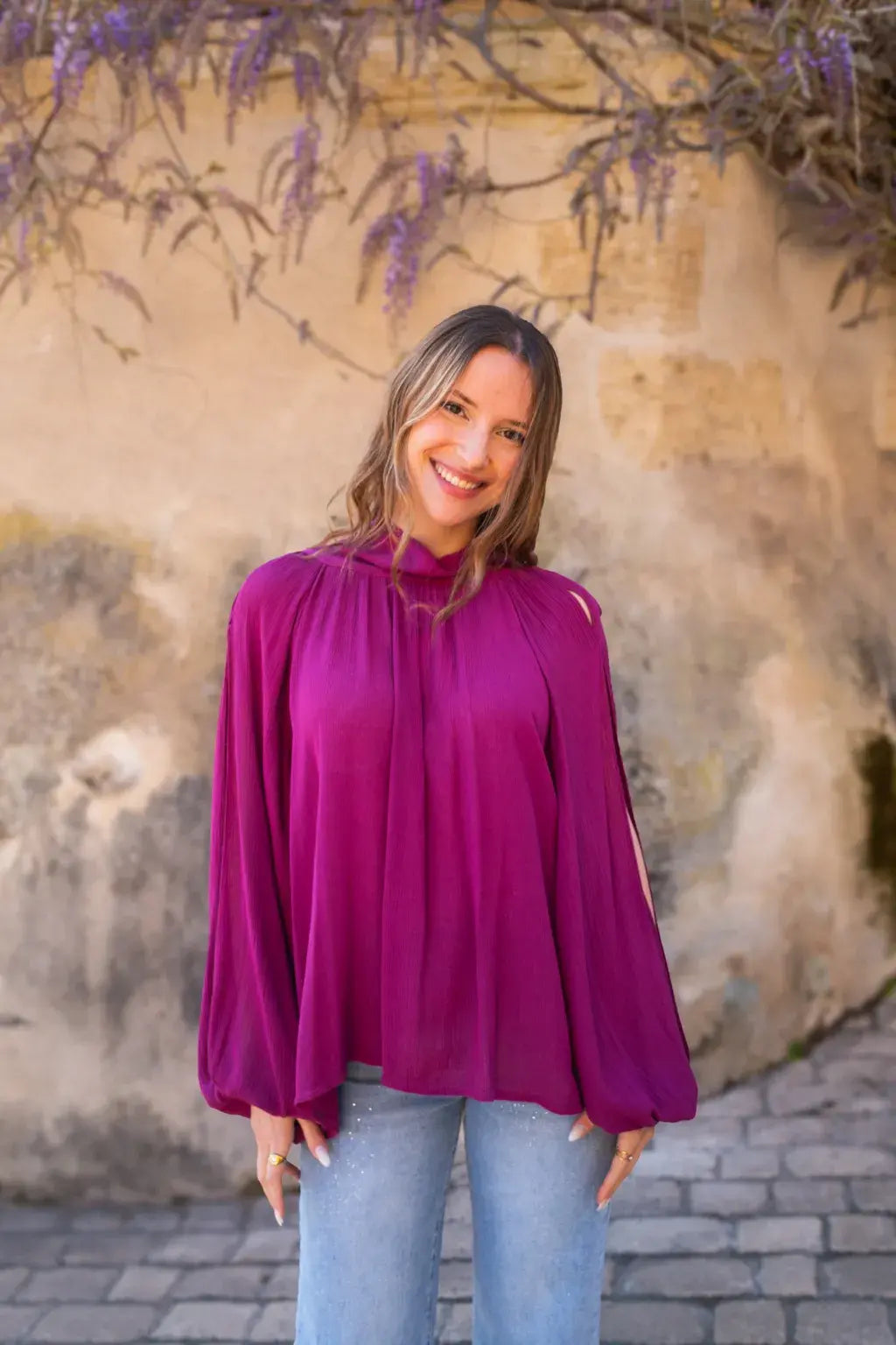 Bluzka Stella – Malinowa
