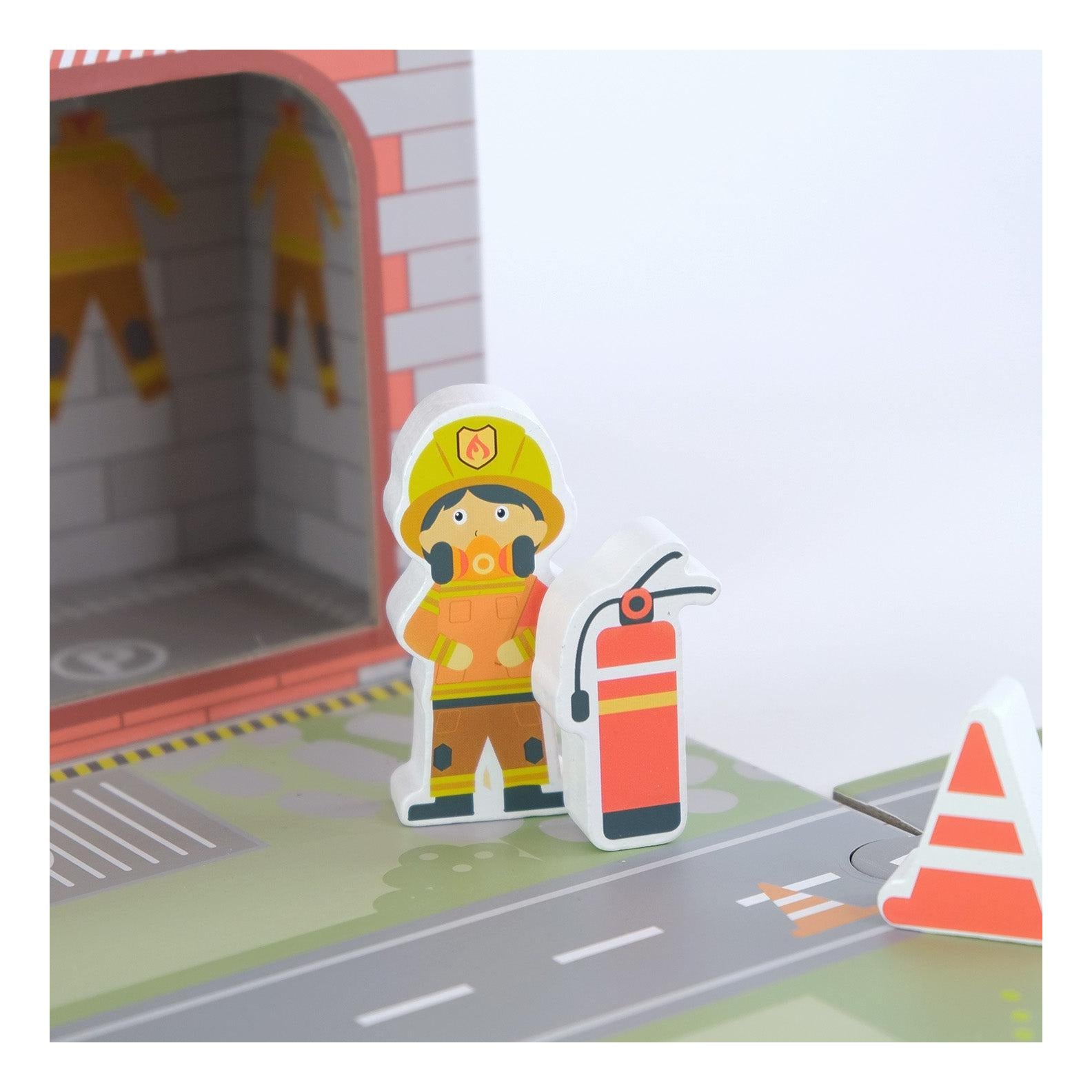 Portable Fire Station Playset