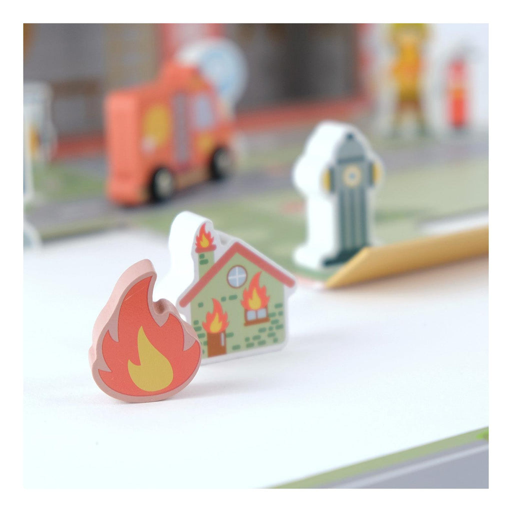 Portable Fire Station Playset