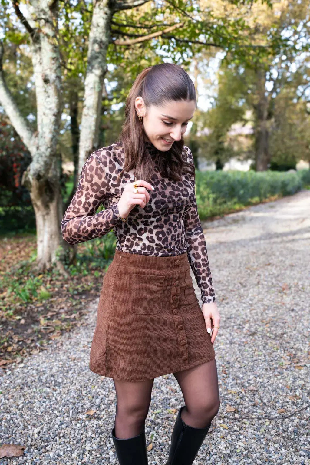 Jupe Betty - Chocolat
