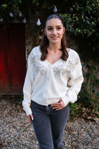 Albertine Cardigan - Ecru
