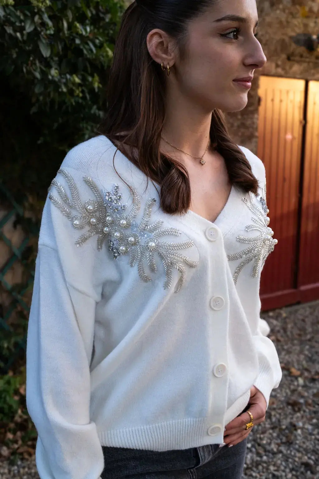 Albertine Cardigan - Ecru