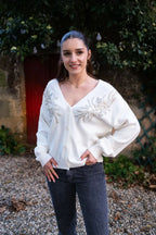 Albertine Cardigan - Ecru