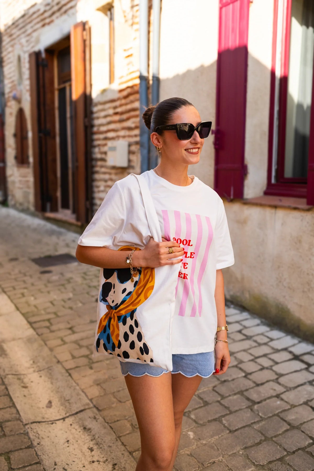 Dog Dots Tote Bag