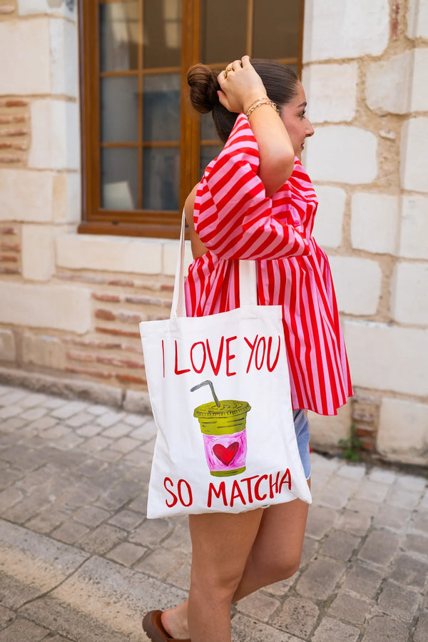 Amor Matcha Bolsa de tela