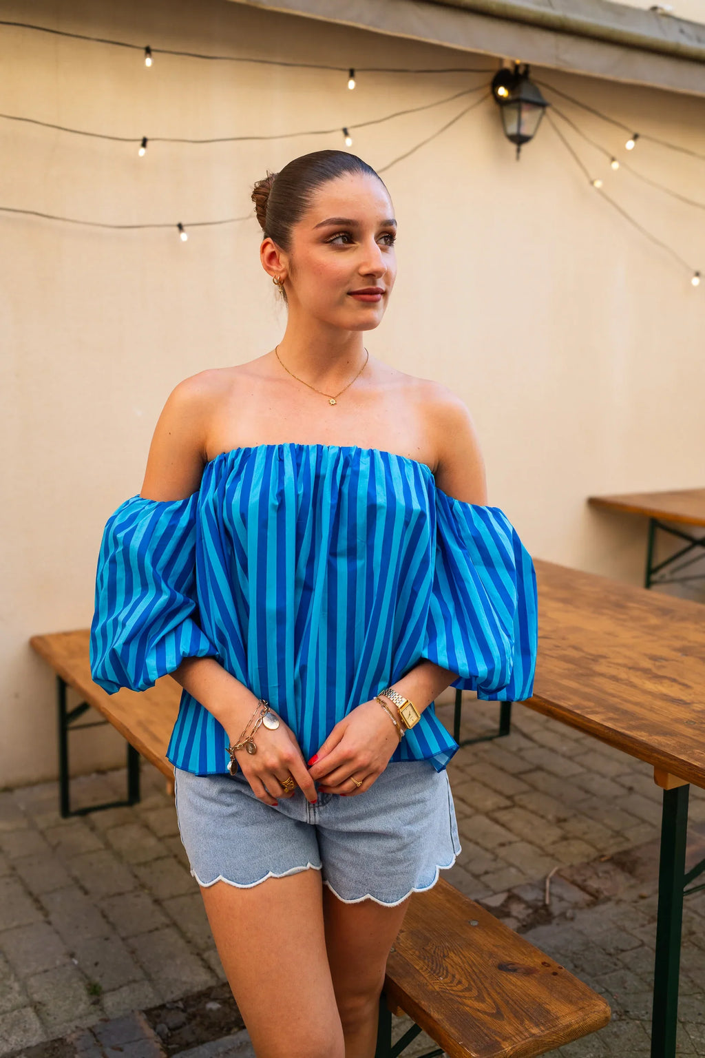 Cora Blue Blouse