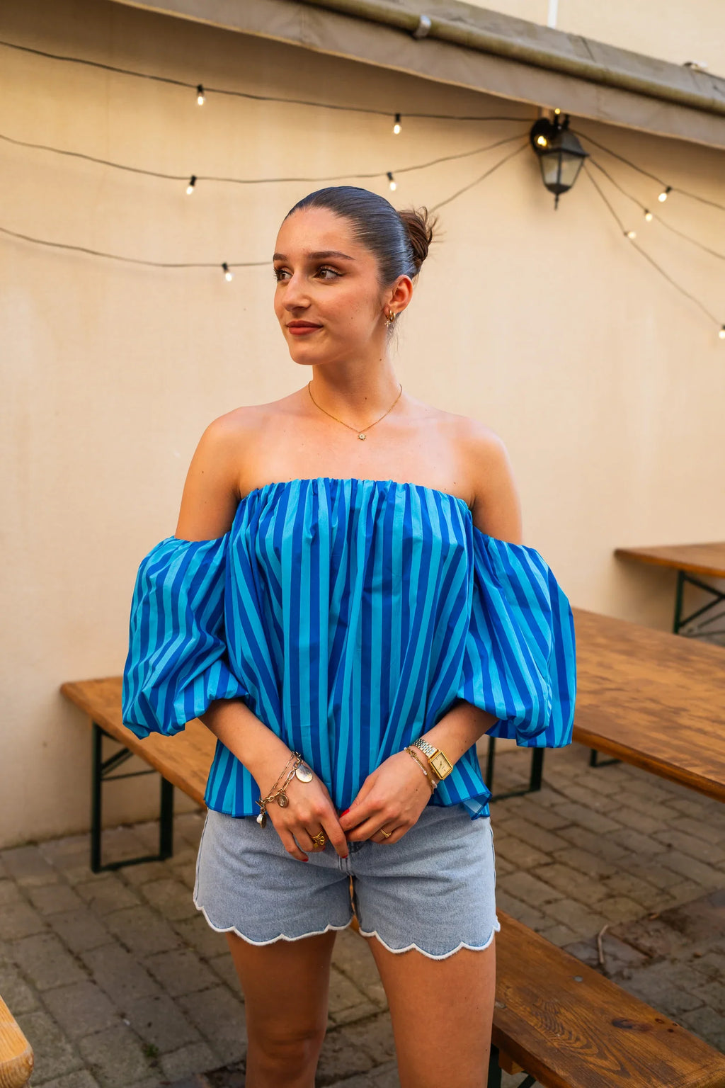 Cora Blue Blouse