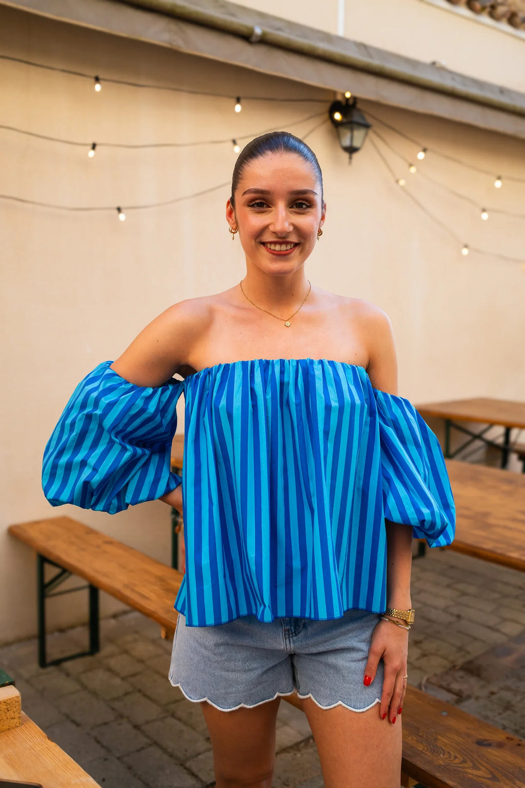 Cora Blue Blouse