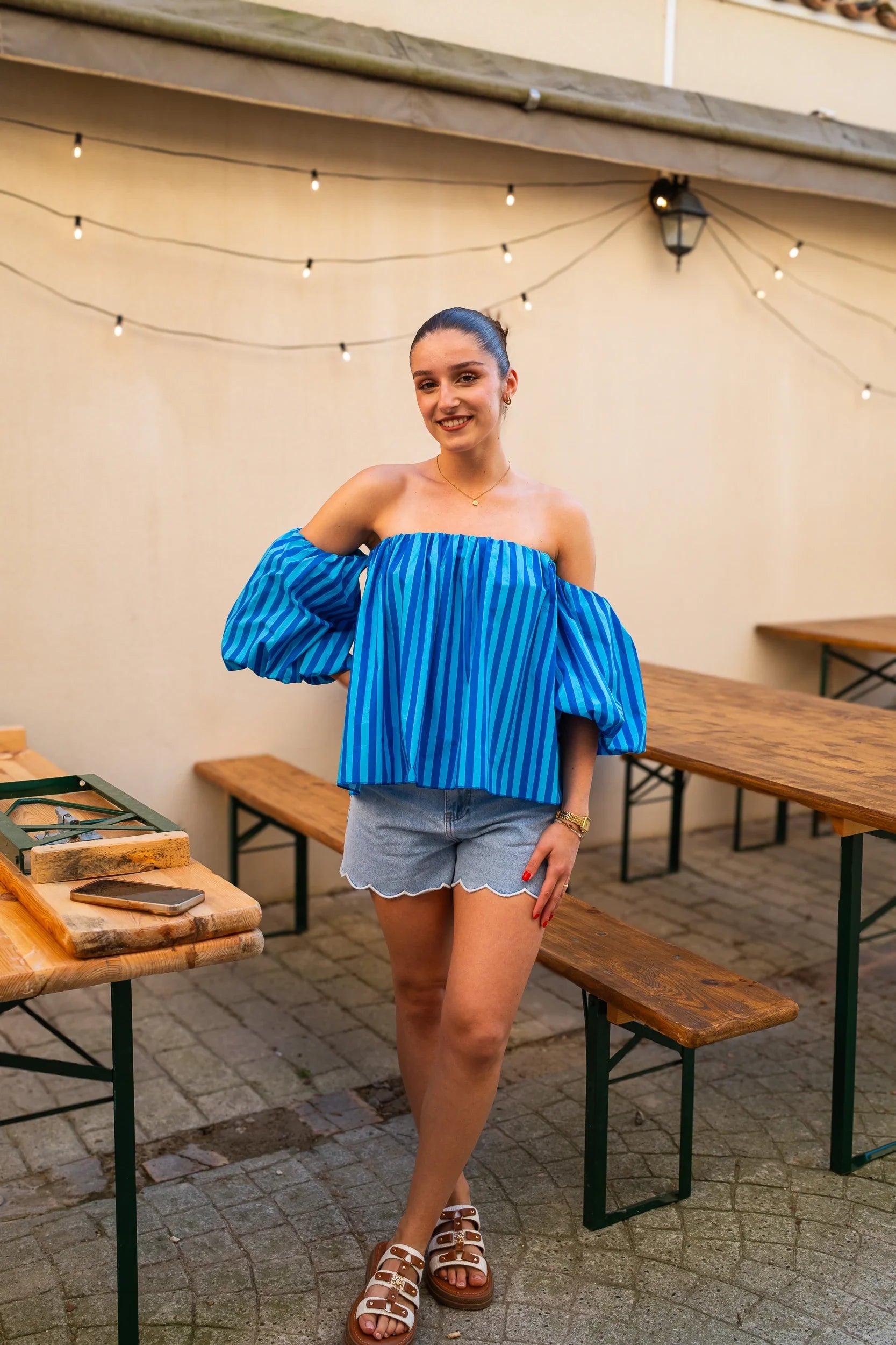 Cora Blue Blouse
