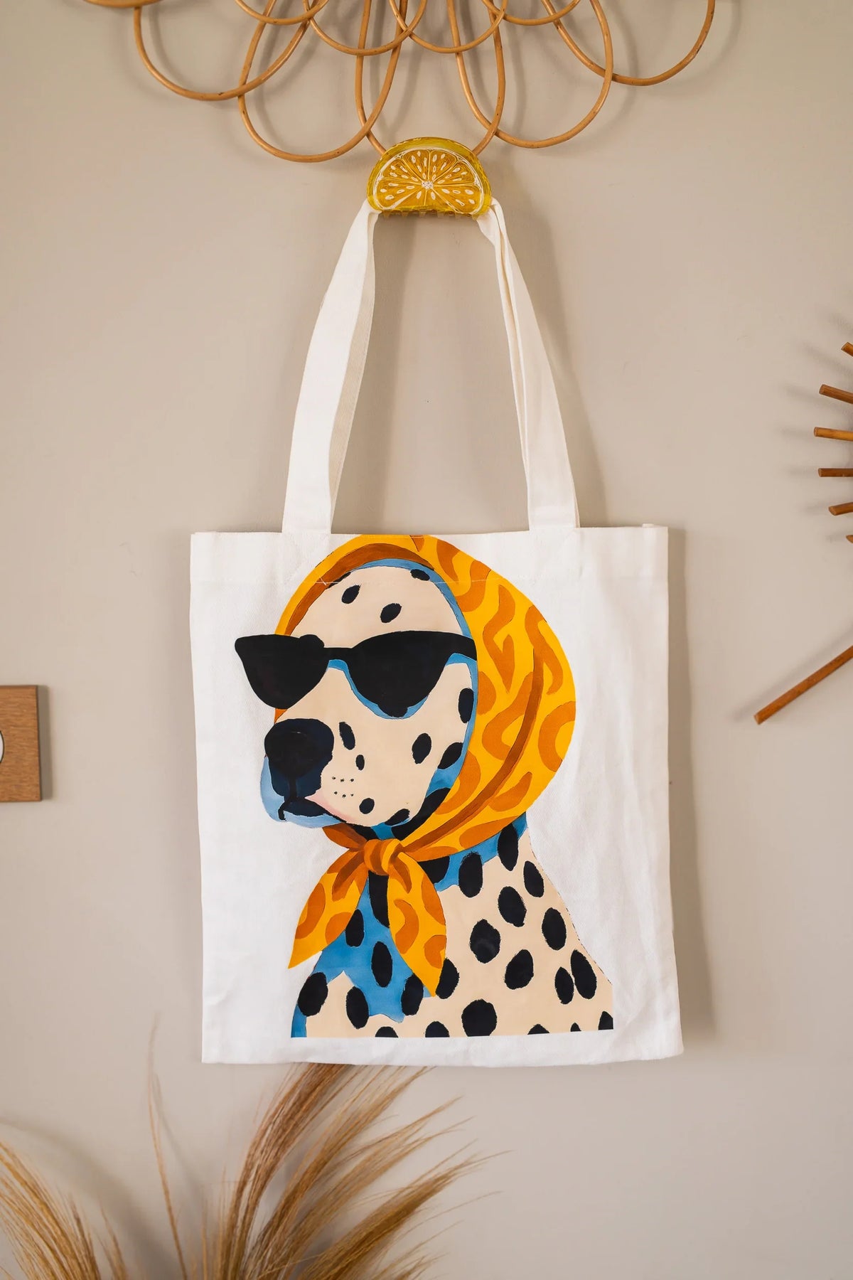 Dog Dots Tote Bag