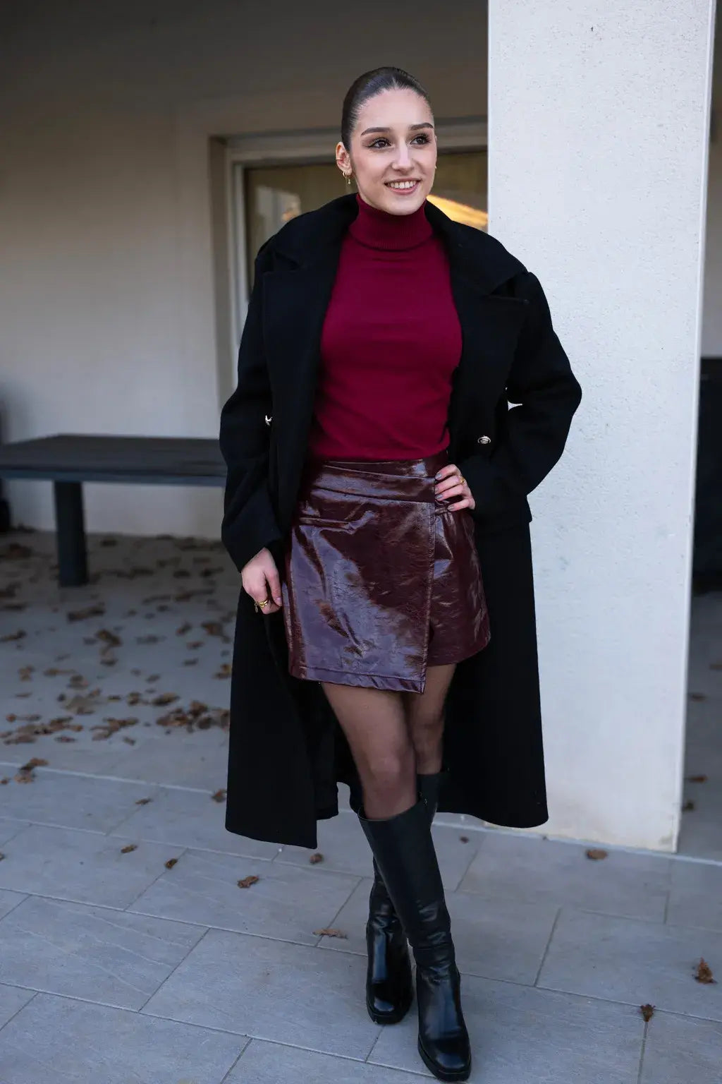Sweter Tom – Bordowy