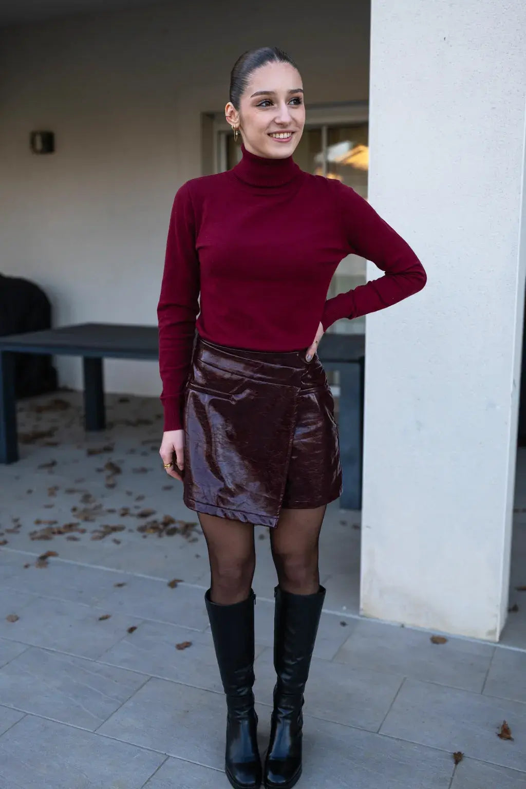 Sweter Tom – Bordowy