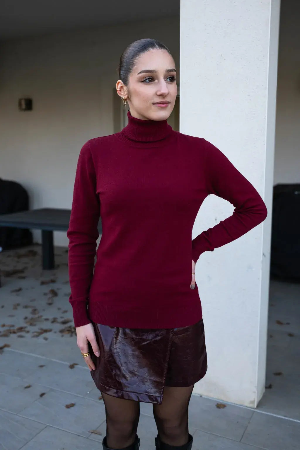 Sweter Tom – Bordowy