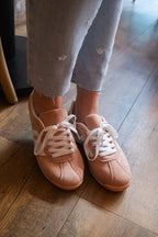 Carmine Pink Sneakers