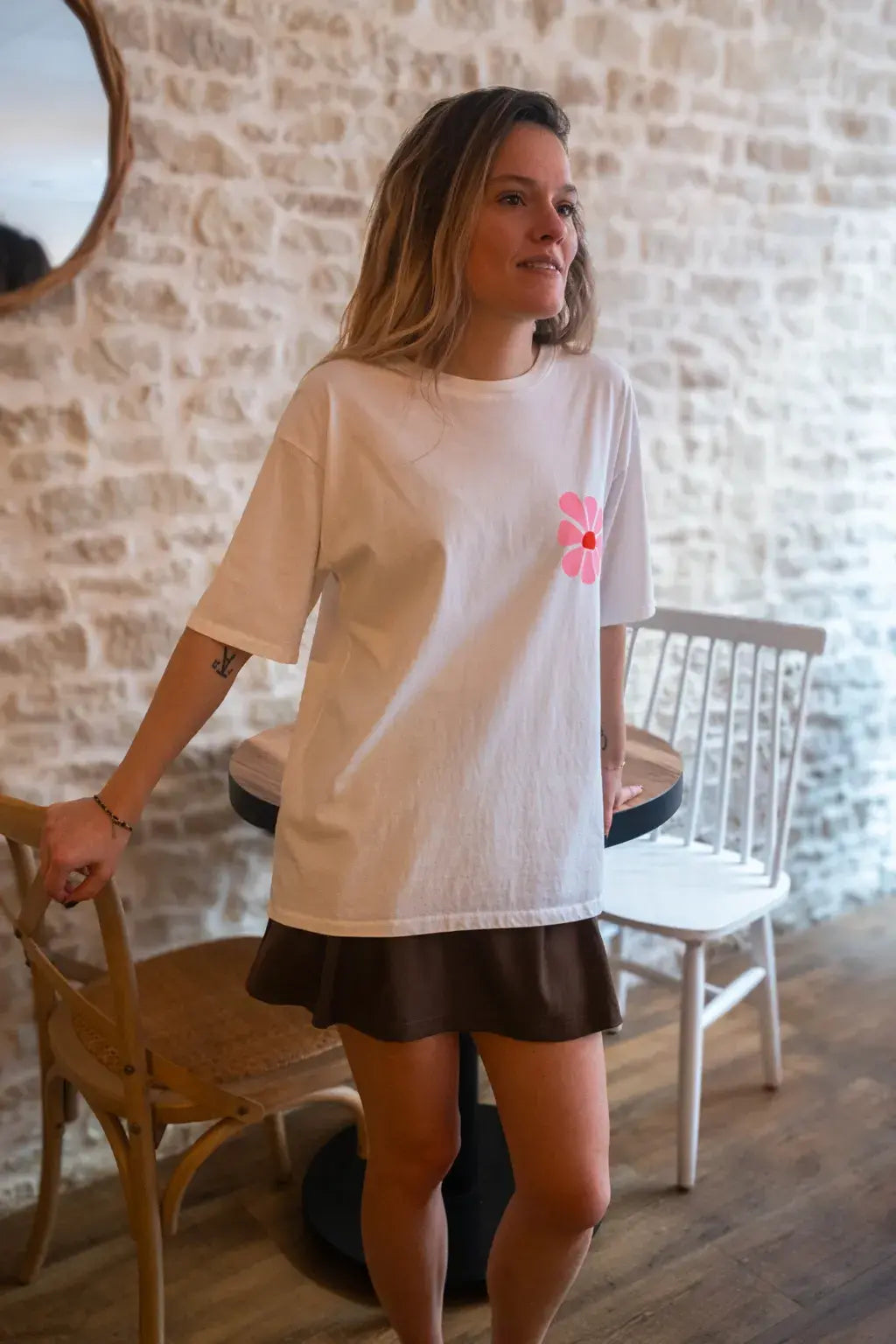 Maya Ecru T-Shirt