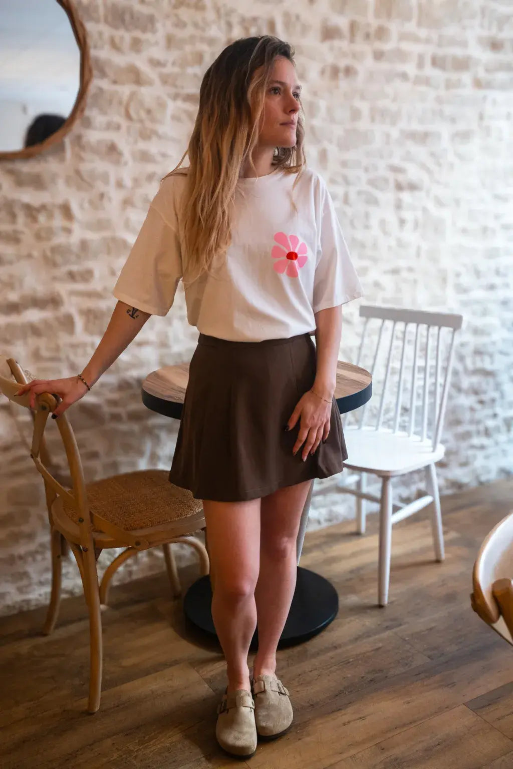 Maya Ecru T-Shirt