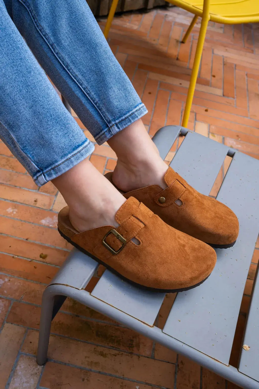 Klapki Mules Noa - Camel