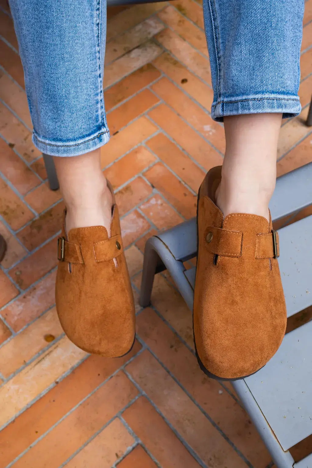 Klapki Mules Noa - Camel