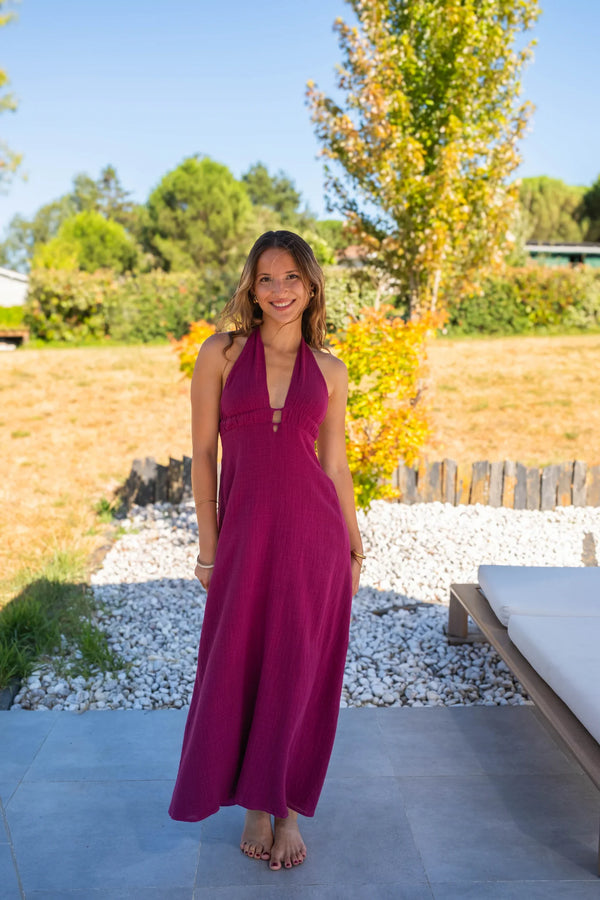 Vestido Raquel Ciruela