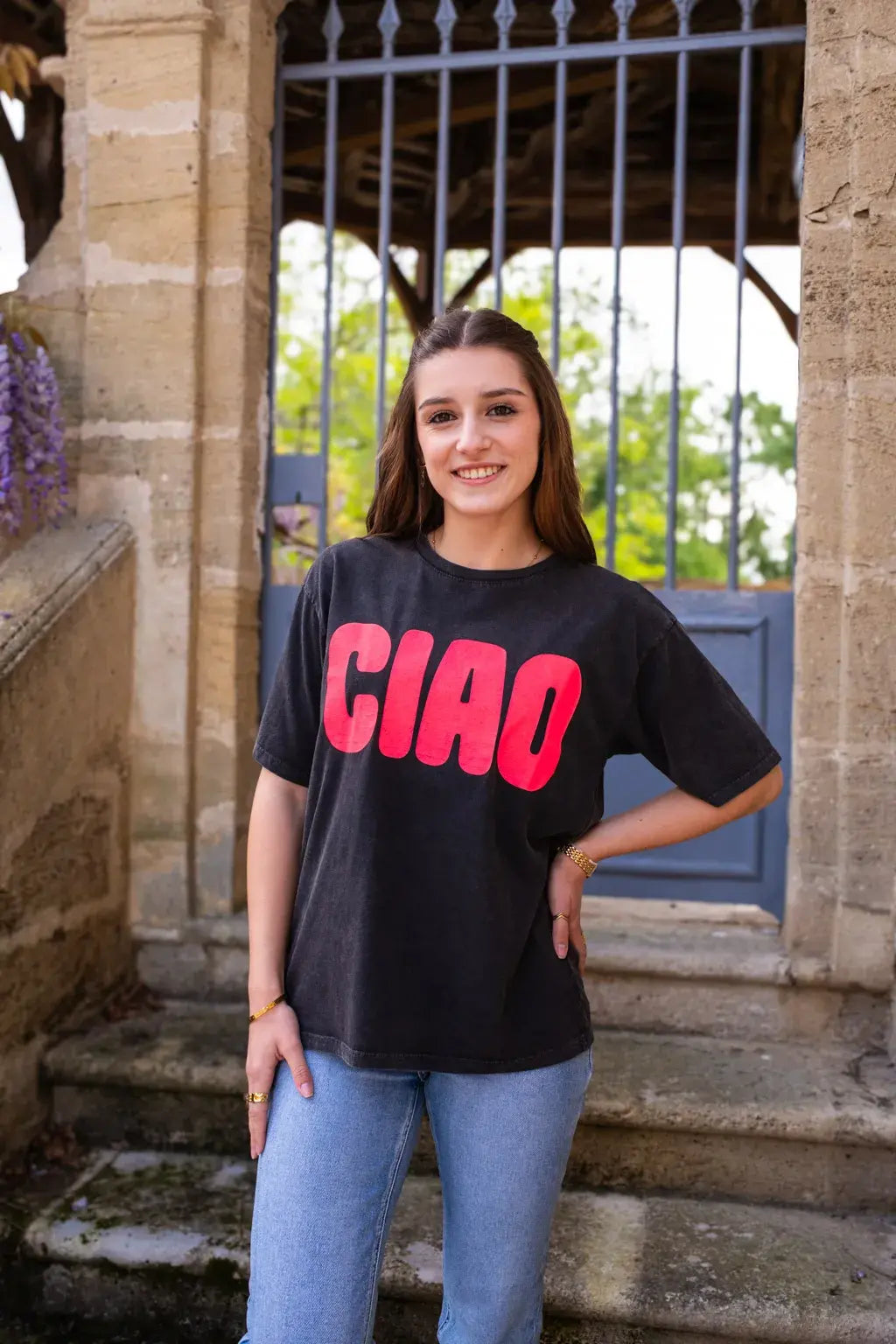 T-Shirt Ciao – Schwarz