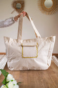 Sac Cabas Vichy - Beige