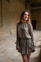 Vestido Tory Caqui