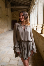 Vestido Tory Caqui