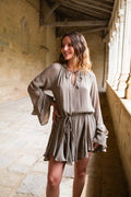 Vestido Tory Caqui