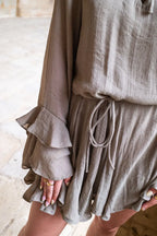 Vestido Tory Caqui