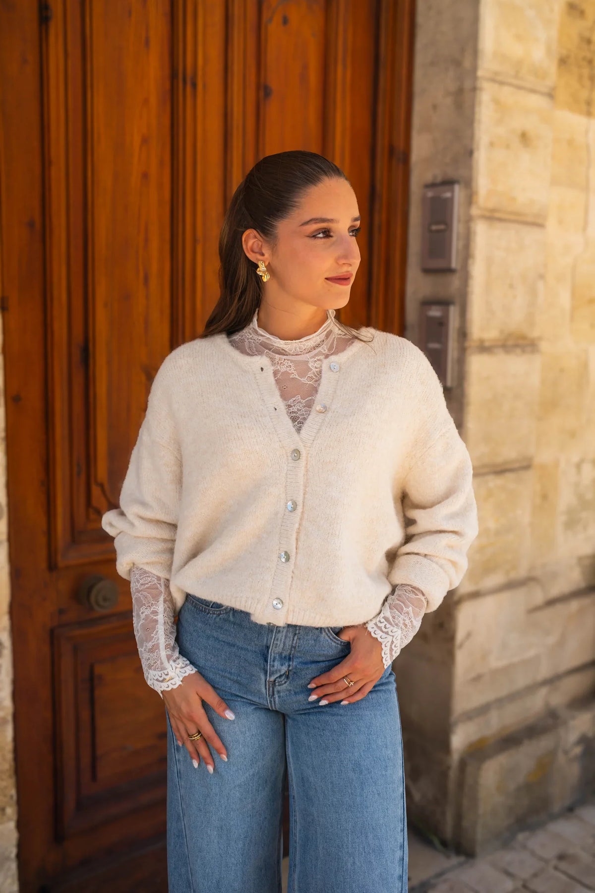 Camicetta Garrett - Ecrù