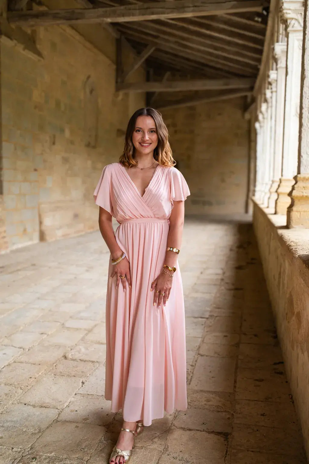 Mila Long Pink Dress