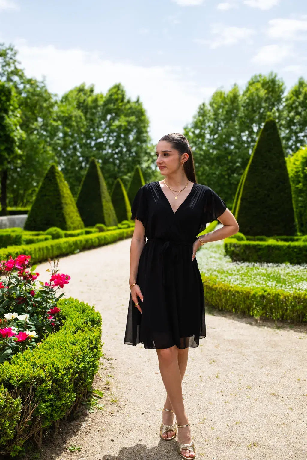 Mila Short Black Dress