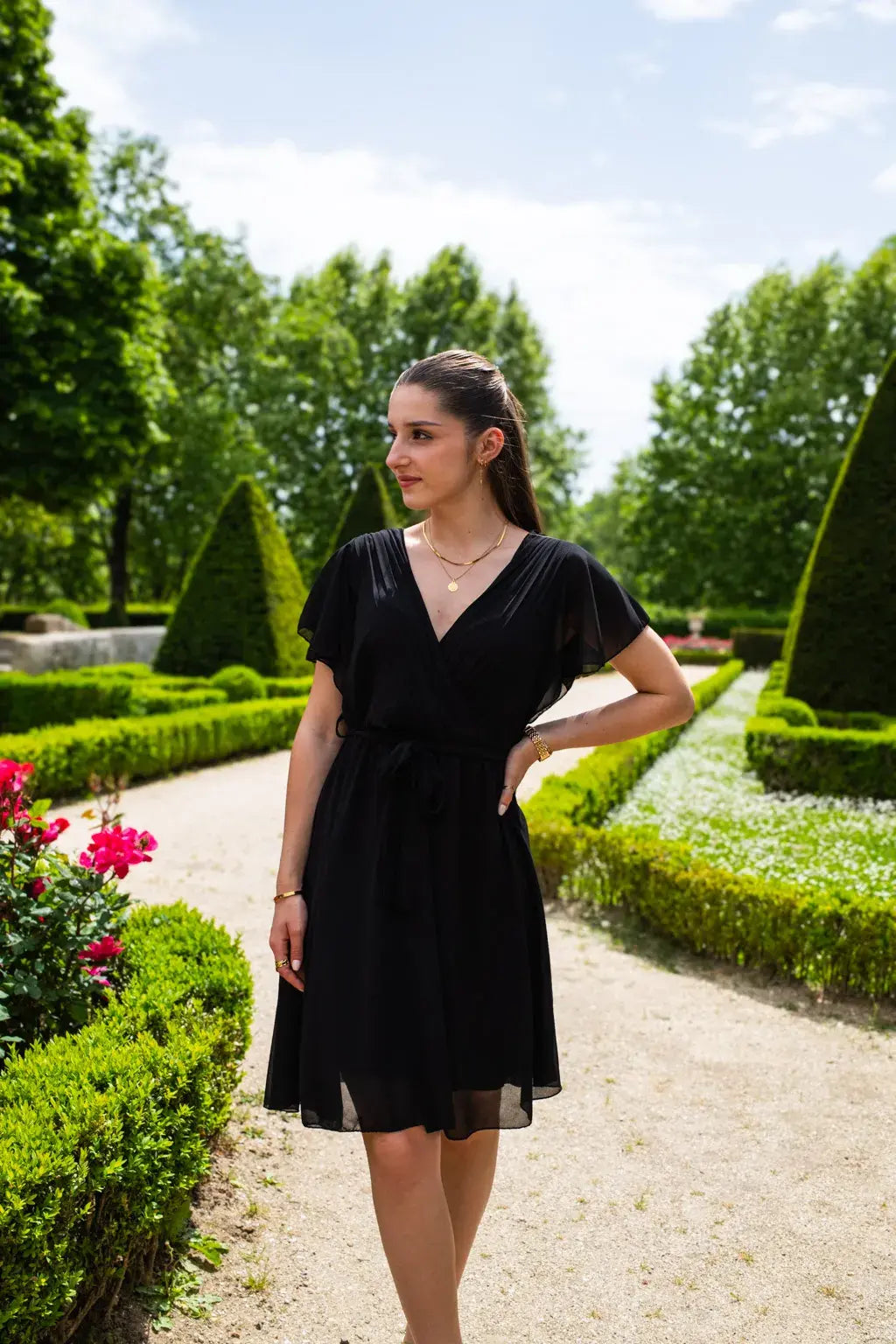 Mila Short Black Dress