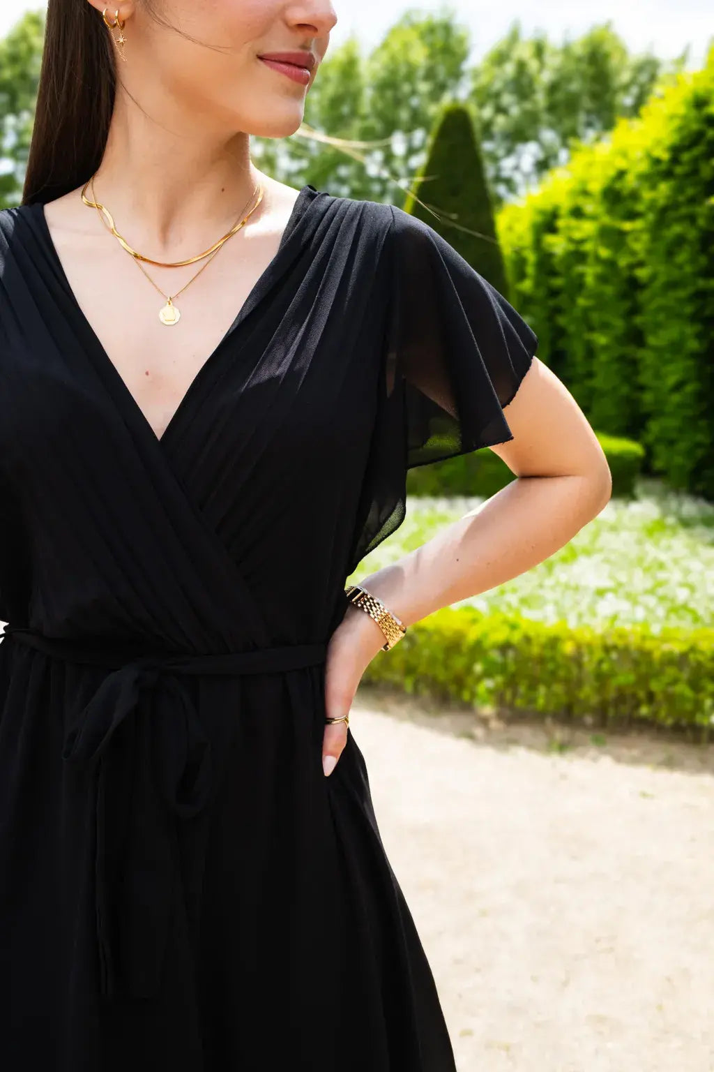 Mila Short Black Dress