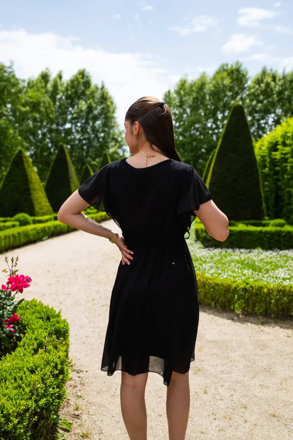 Mila Short Black Dress