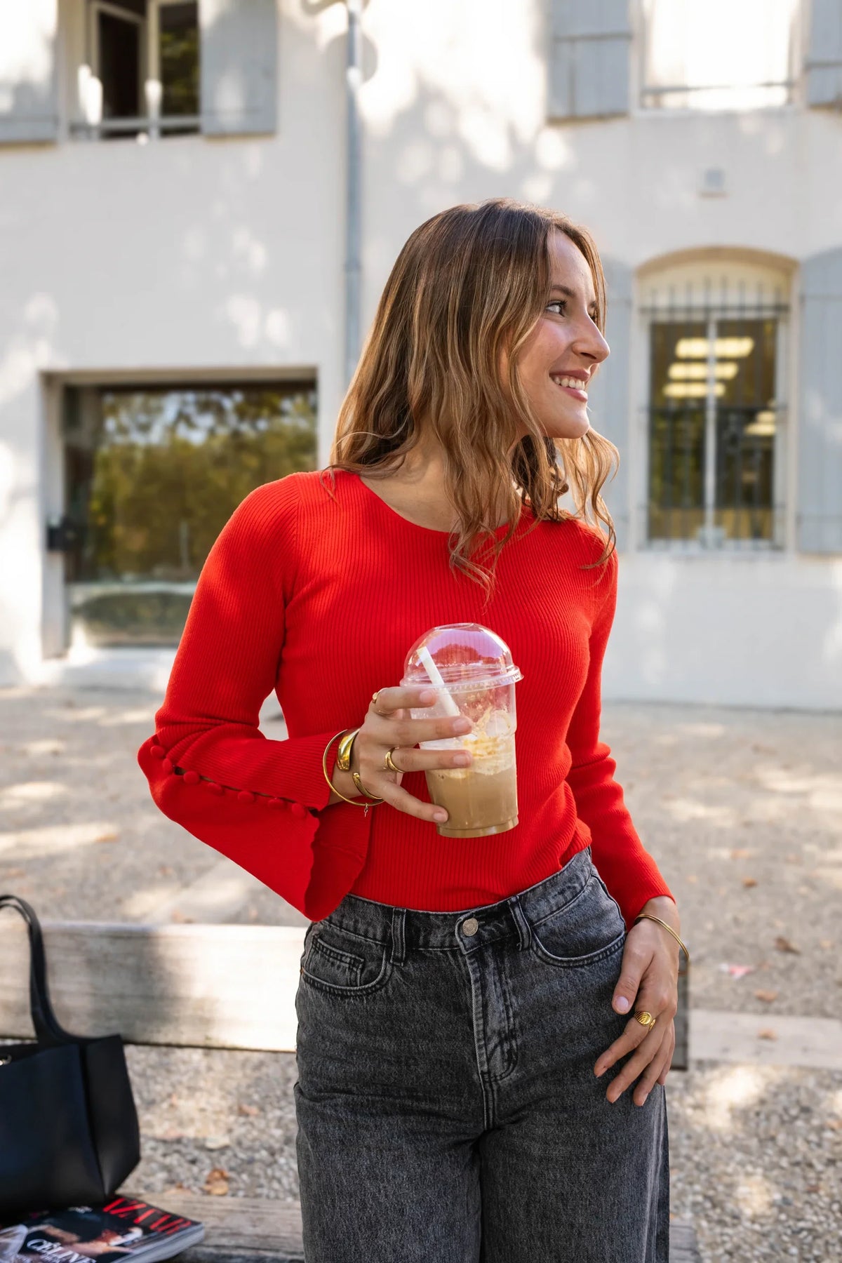 Sweter Ella – Czerwony