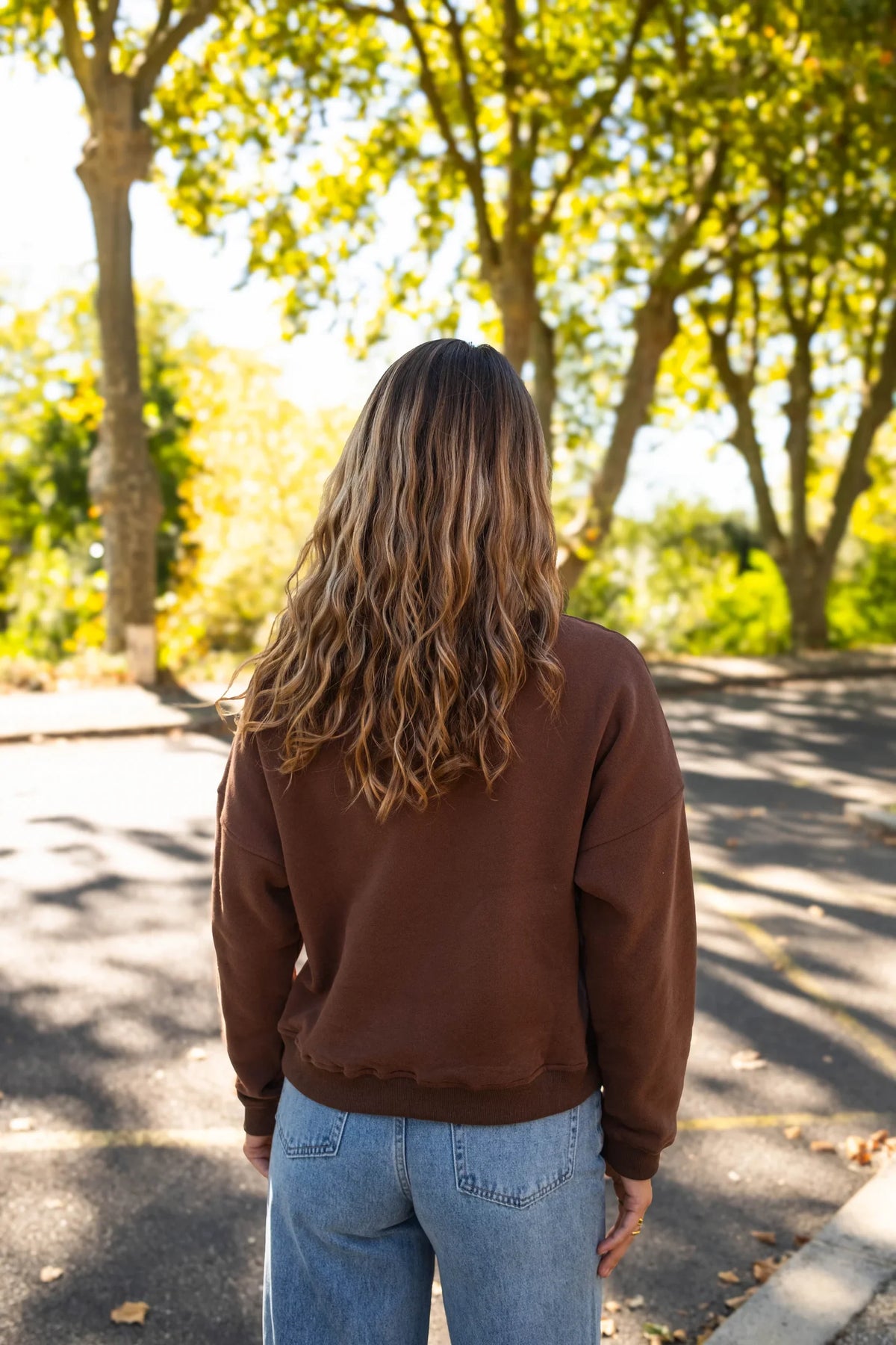 Sweatshirt L'Amour - Chokladbrun